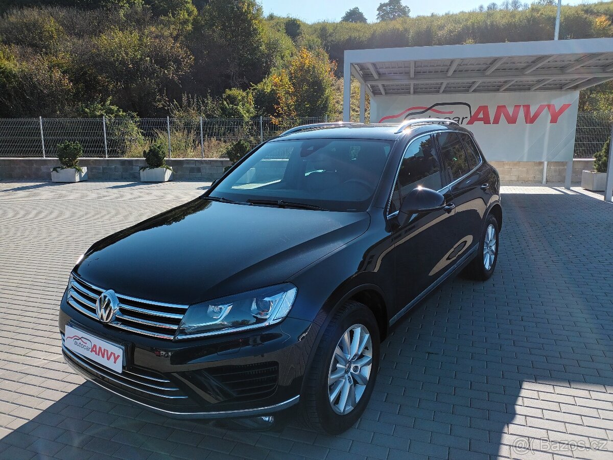 Volkswagen Touareg 3,0 V6TDI,ČR,1MAJ,SERVISKA,KŮŽ