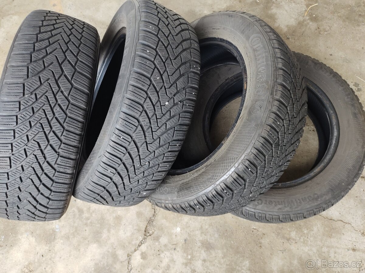 185/60 R15 M+S ZIMNÍ PNEU CONTINENTAL - 4KUSY