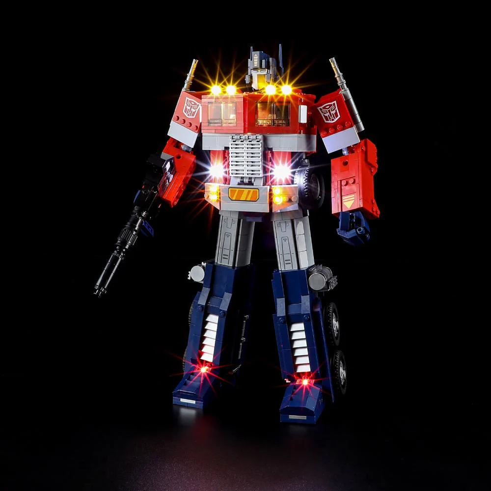 LEGO® Icons 10302 Optimus Prime - Z VÝSTAVKY + OSVĚTLENÍ