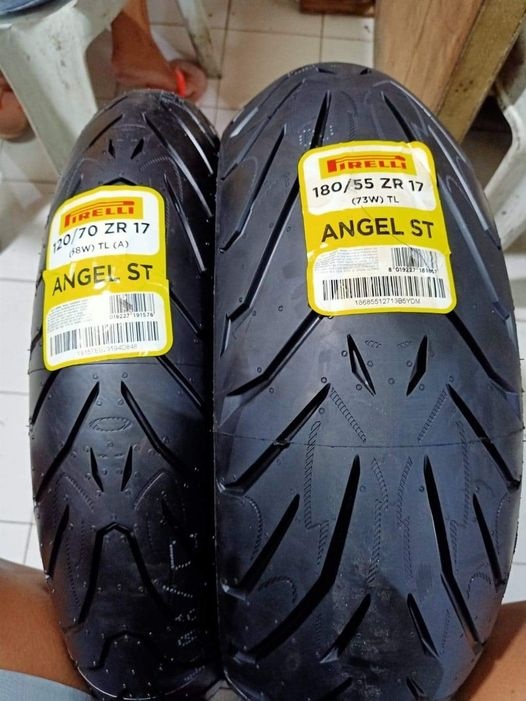 pneu moto Angel ST 2024 120/70r17 58w a 180/55-17 73w