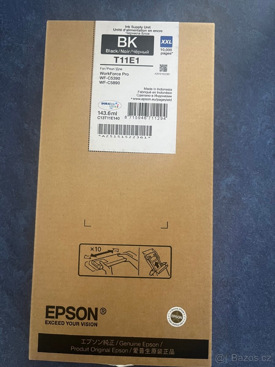 Originální cartridge do tiskárny Epson černá