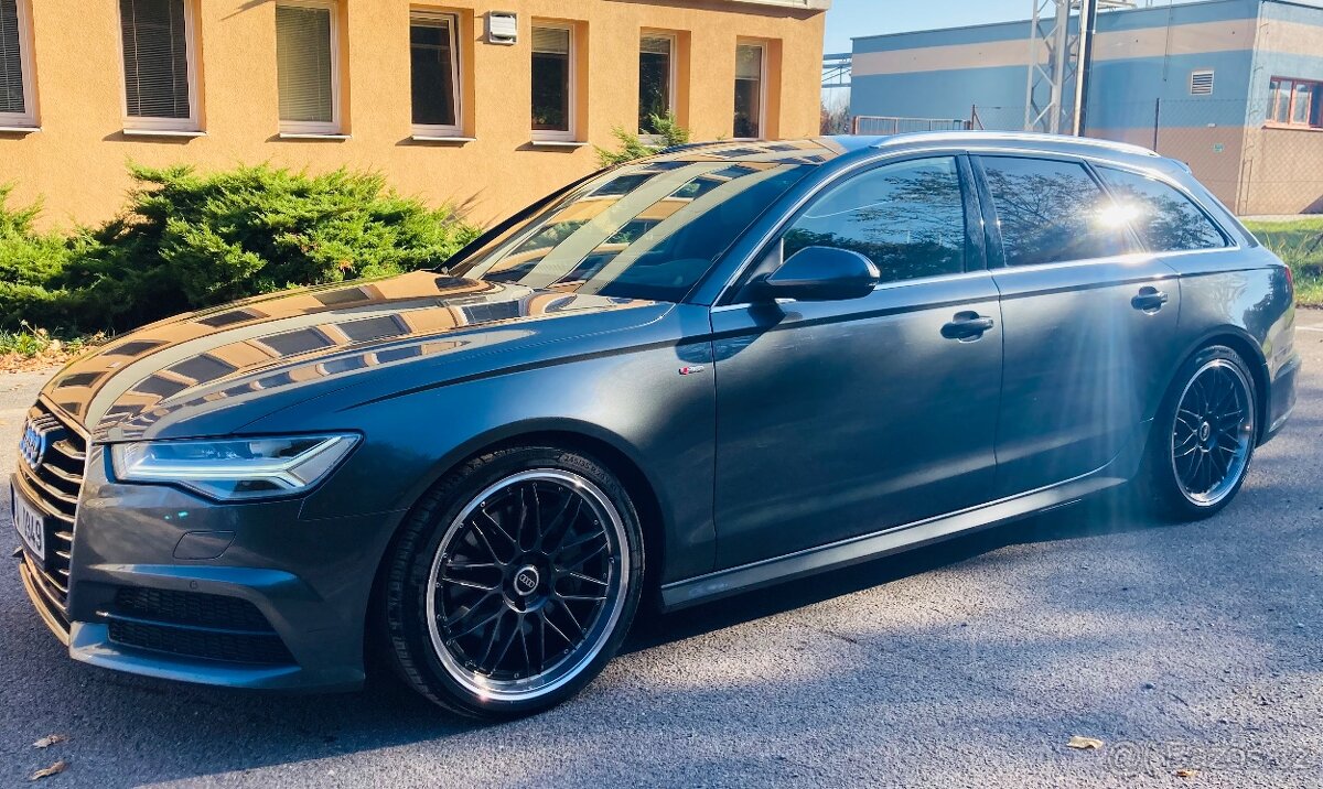 Atraktivní Audi A6 Avant S-line, rok 2016, facelift, pěkná