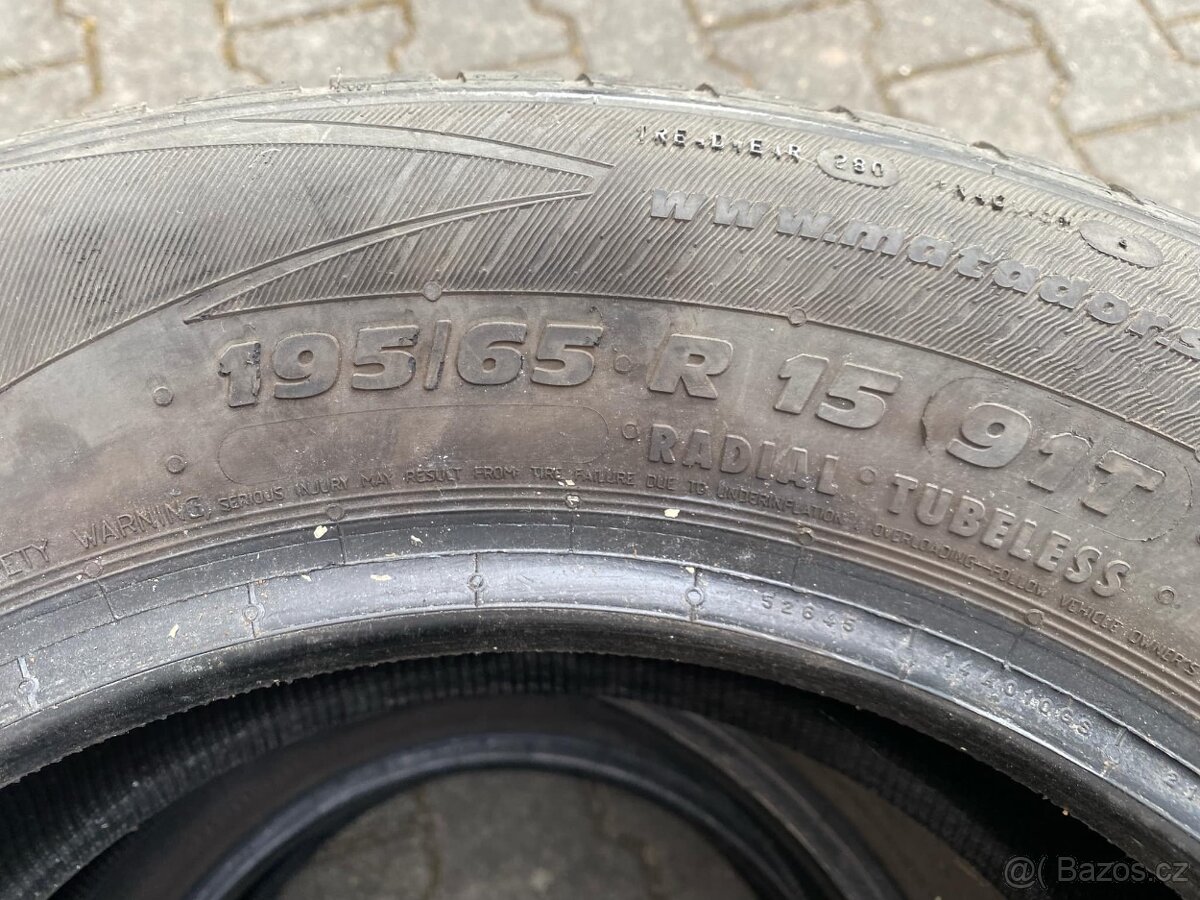 Pneu 3x matador 195/65 R15