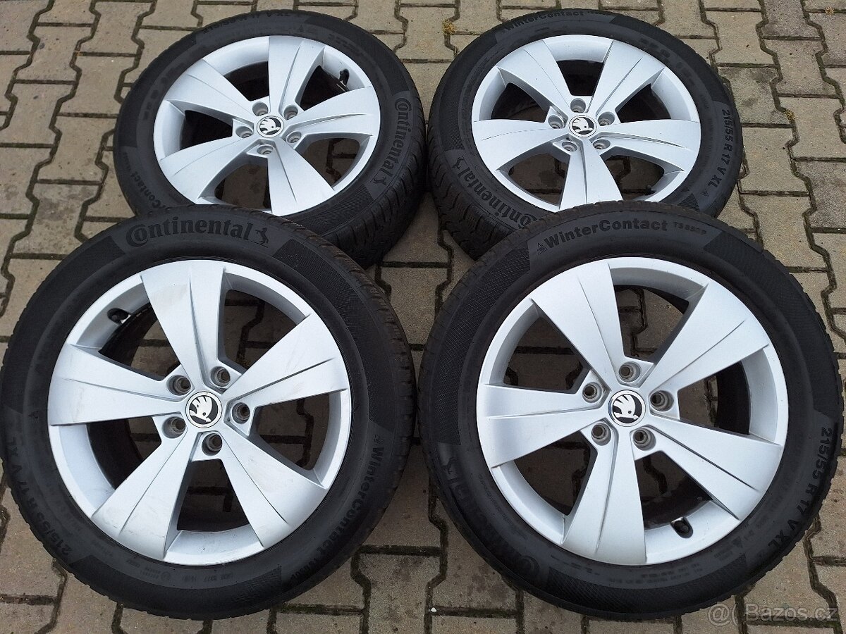 Disky originální Škoda Superb III 5x112 R17 Triton