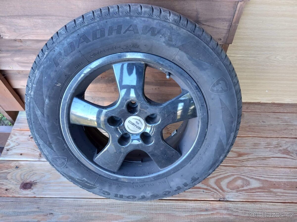 ALU disky 5x112 včetně letních pneumatik 195/65 R15