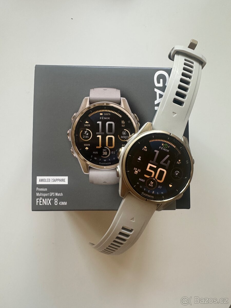 Garmin Fenix 8 43mm Amoled Sapphire titanium