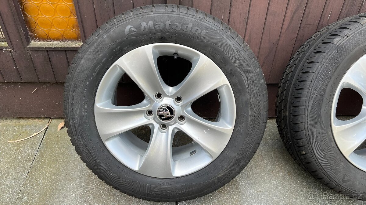 Sada originál kol Škoda 5x112 215/60 R16 Superb, Yeti