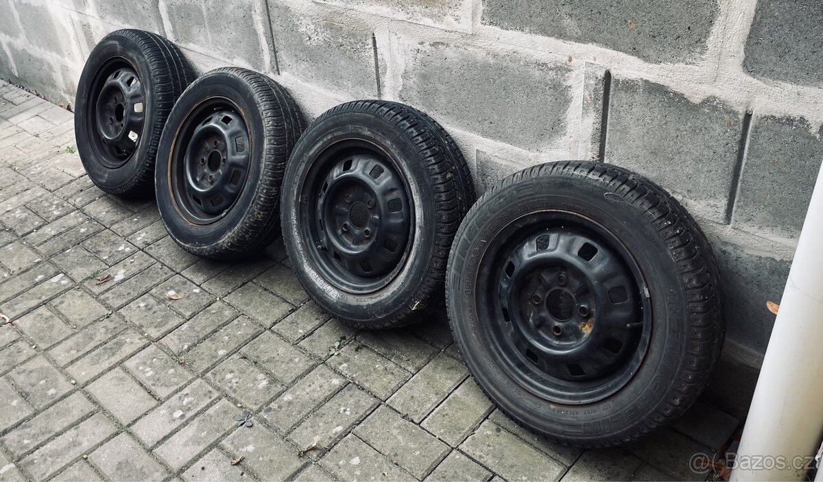 Plechové disky 155/70 r13 letní pneu