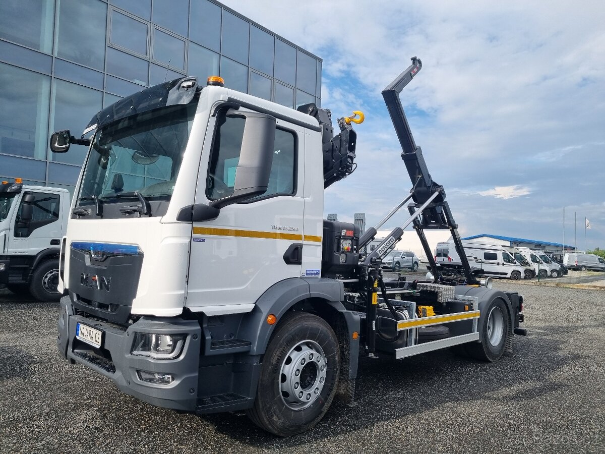 MAN TGM 18.290 RUKA HIAB + NOSIČ KONTEJNERU