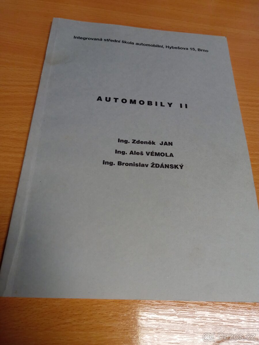 Diagnostika zařízení I,II, Automobily II,III