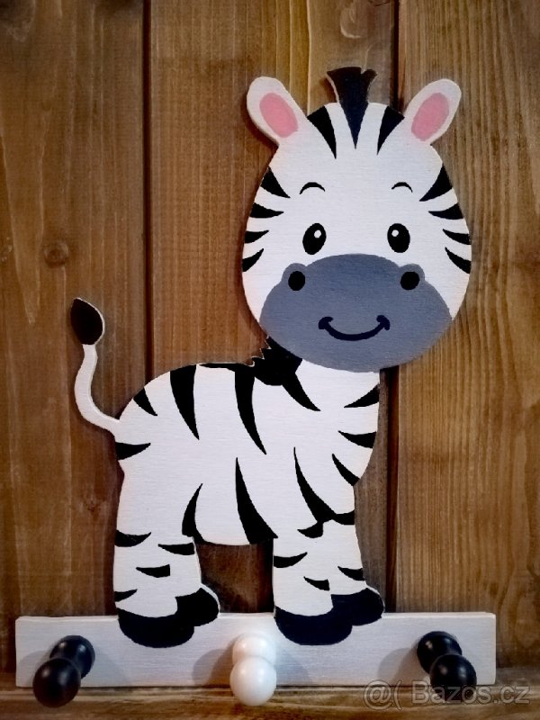 Dětský věšák zebra