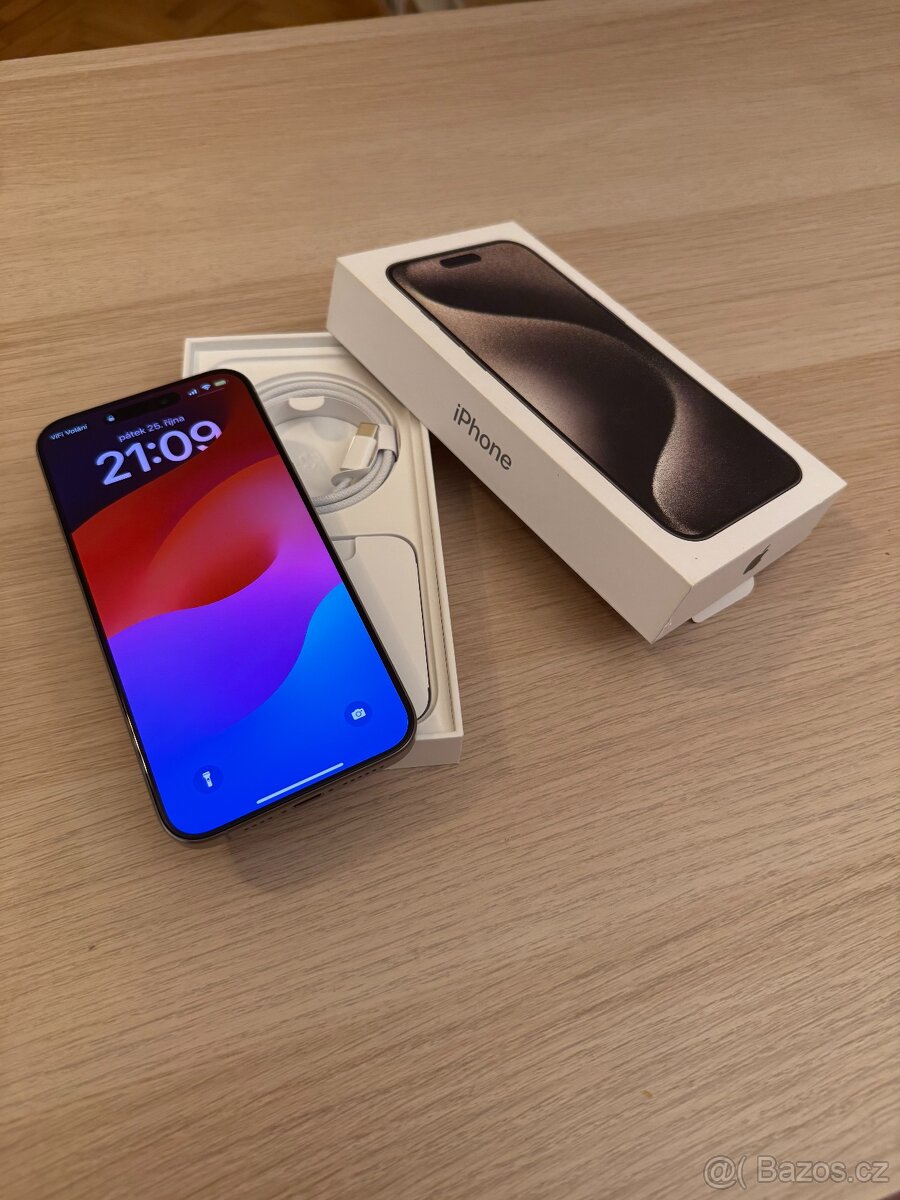 iPhone 15 Pro Max 512 GB Natural titan, jako nový