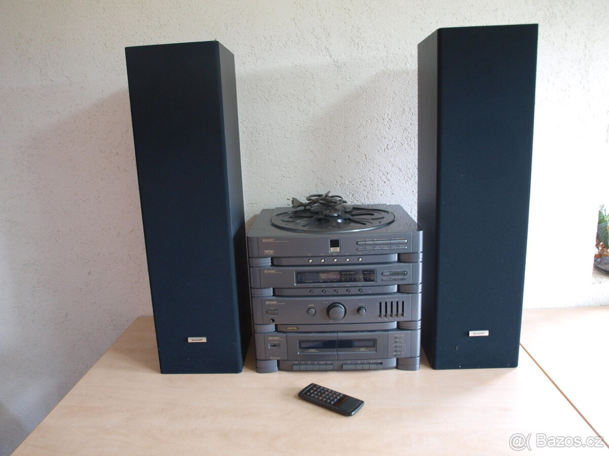 Orig.SHARP Top kvalita Hifi sestava + orig.skříňka