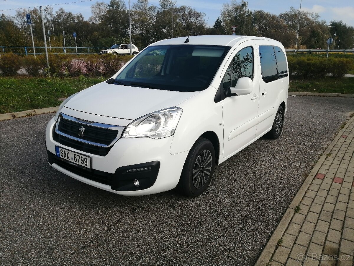 Peugeot Partner Tepee1.6 HDi, nové v ČR, DPH,tažné