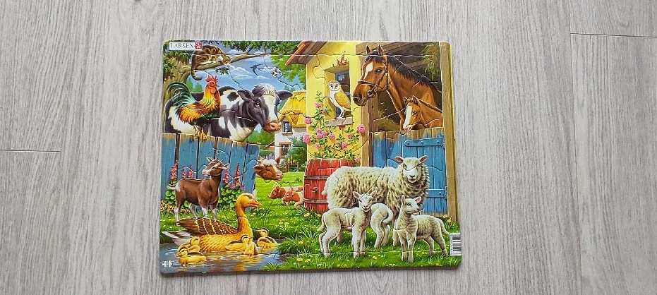 Puzzle papírové - farma