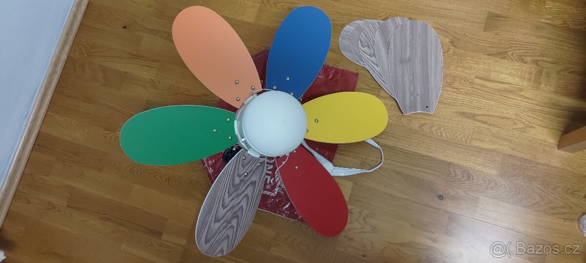 Stropní ventilátor se světlem 60W MEROX 78673