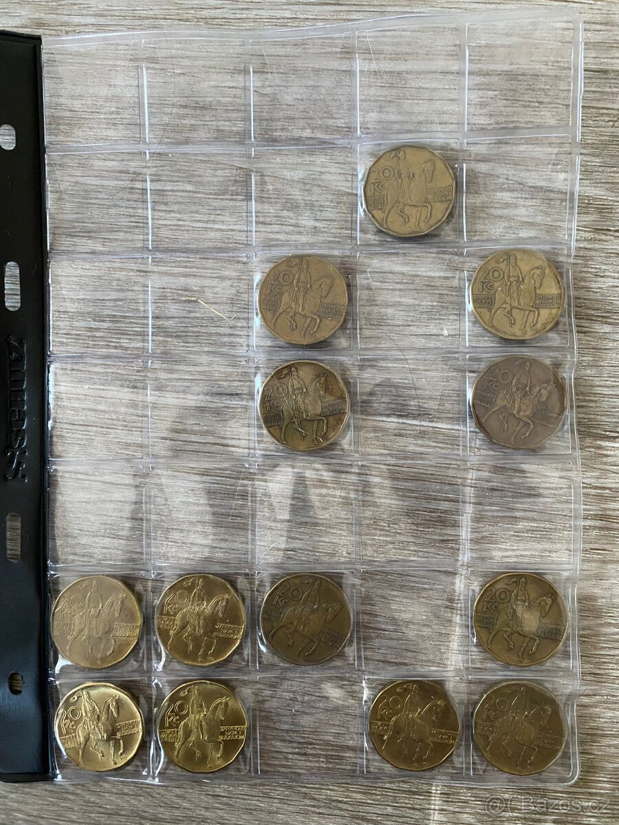 Mince 20kč Česká republika 1993-2000