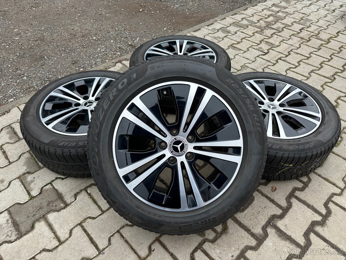 4x al kola 5x112 17 + pneu zimní 225/55 R17