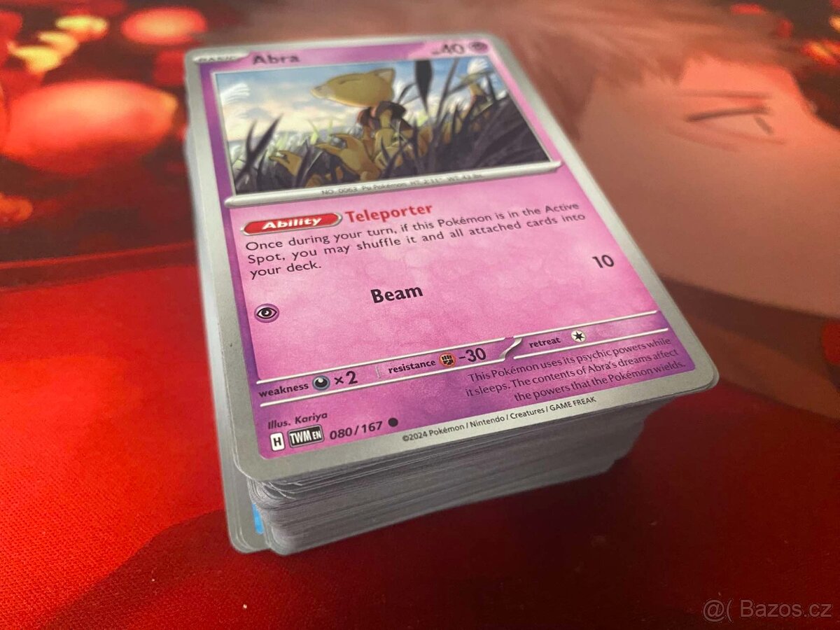 Pokemon karty 100ks + RARE Reverse Holo karty