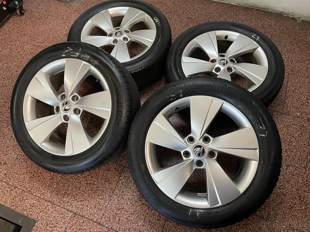 Alu kola 5x112 r17 , letní pneu 4mm