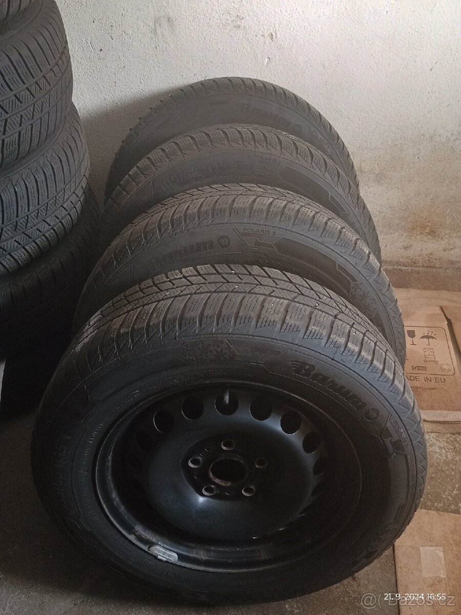 4x zimní kola 195/65 R15 vzorek 6.5mm Octavia 3, 2, VW, seat