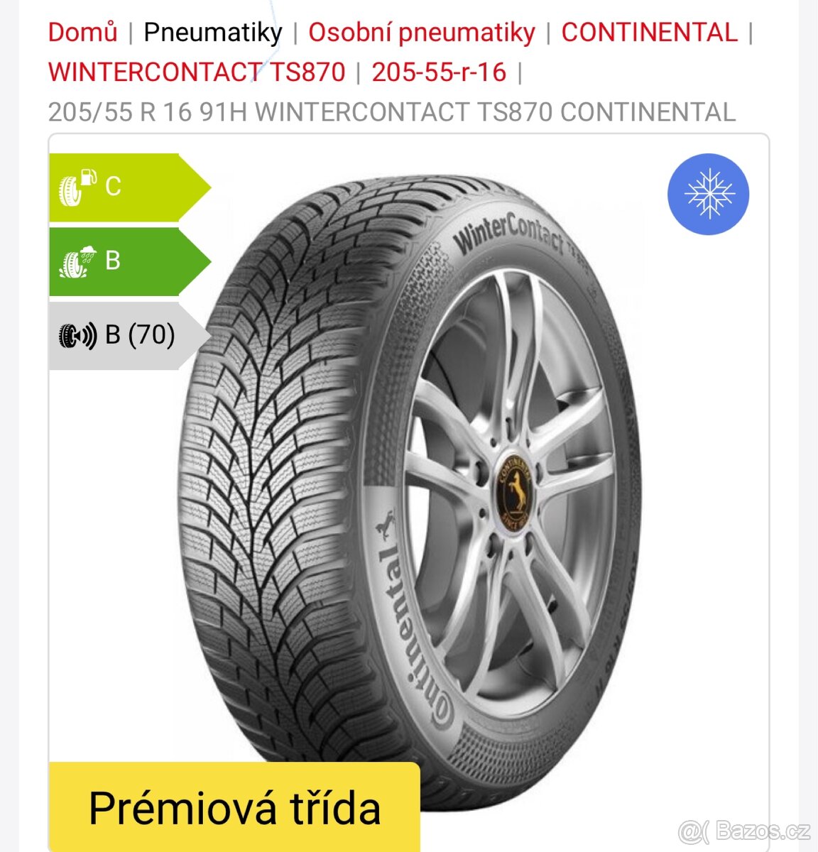 4x Continental 205/55 R 16 91H