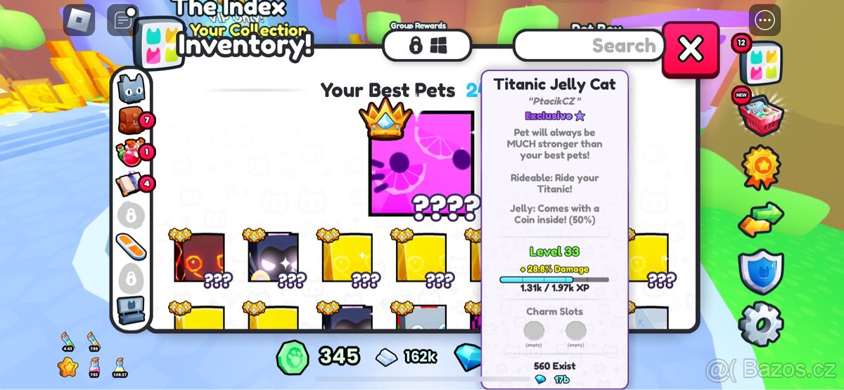 Pet Simulator 99 Titanic Jelly Cat