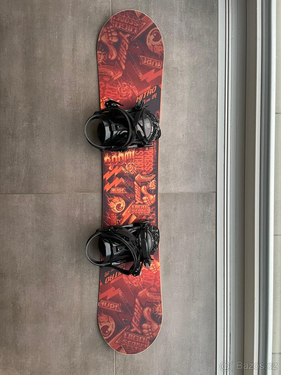 dětský snowboard NITRO vel. 132 cm s vázáním