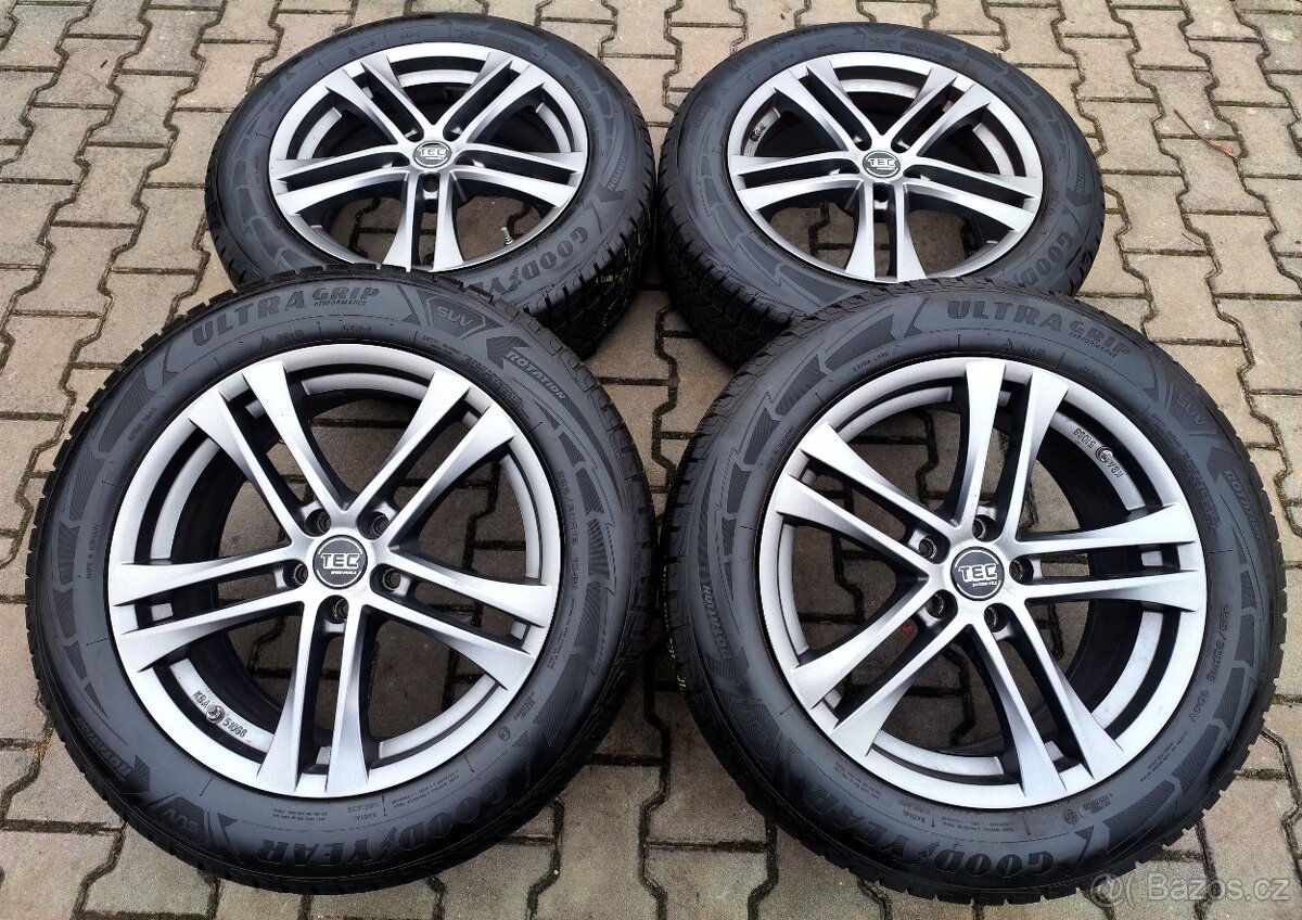 Alu kola Ford Kuga 5x108 R18 KRÁSNÁ ZIMNÍ SADA