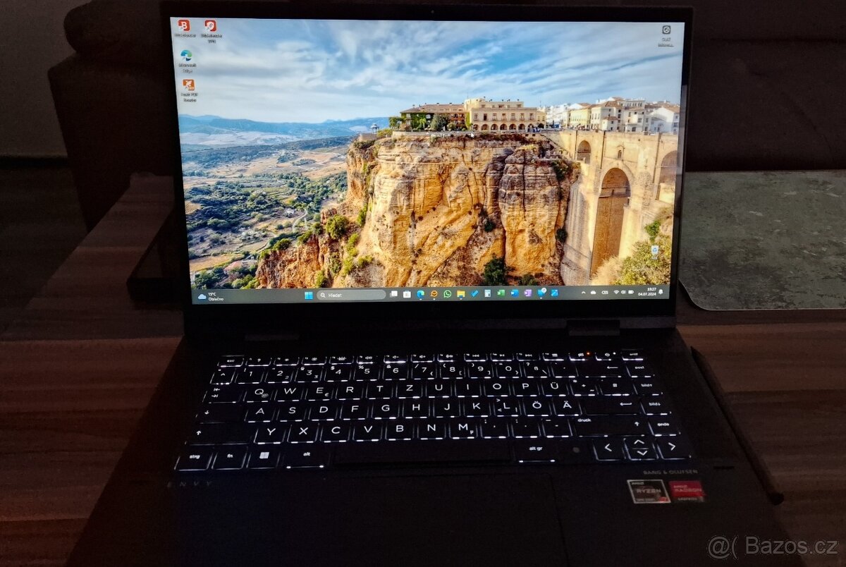 Notebook HP Envy x360 15, dotykový, tablet, 2v1