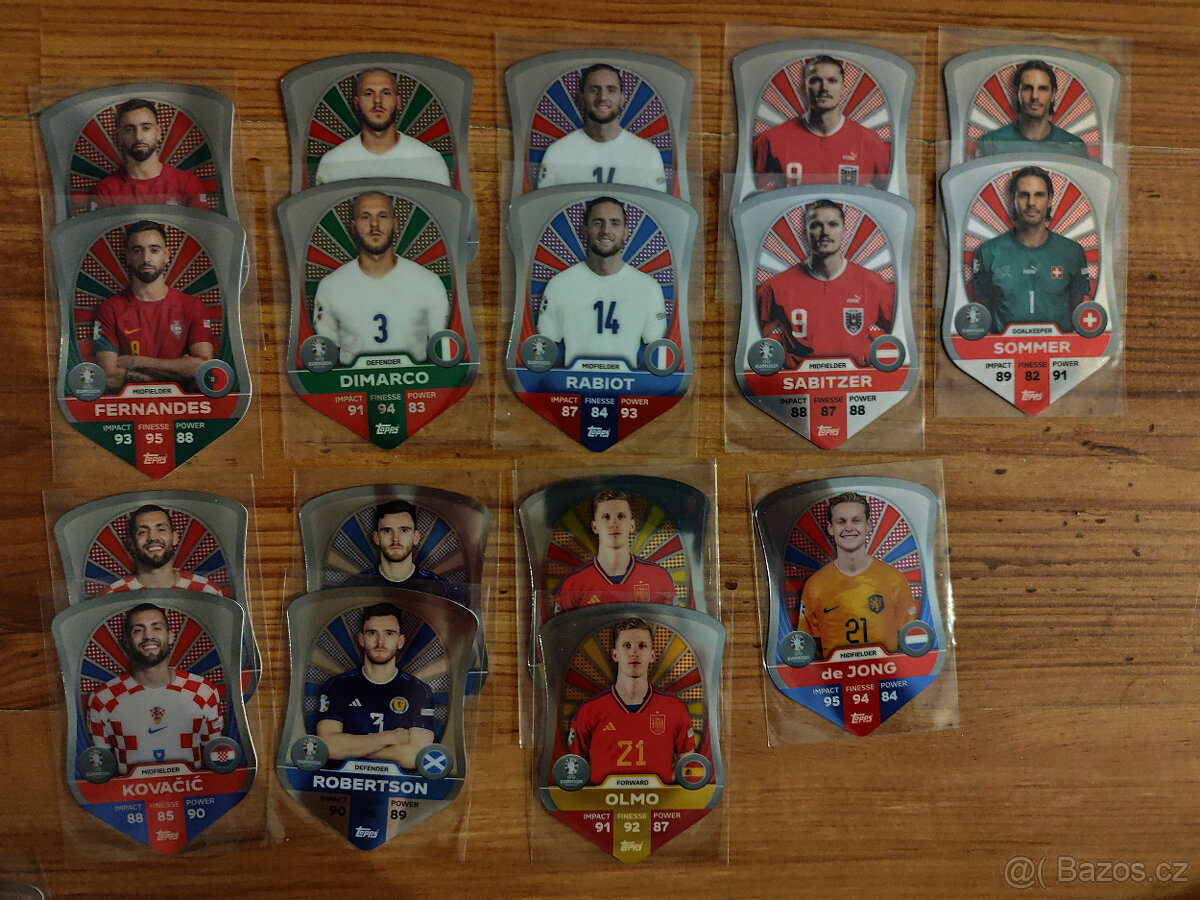 Fotbalové kartičky Euro 2024 Match Attax - Chrome Shield