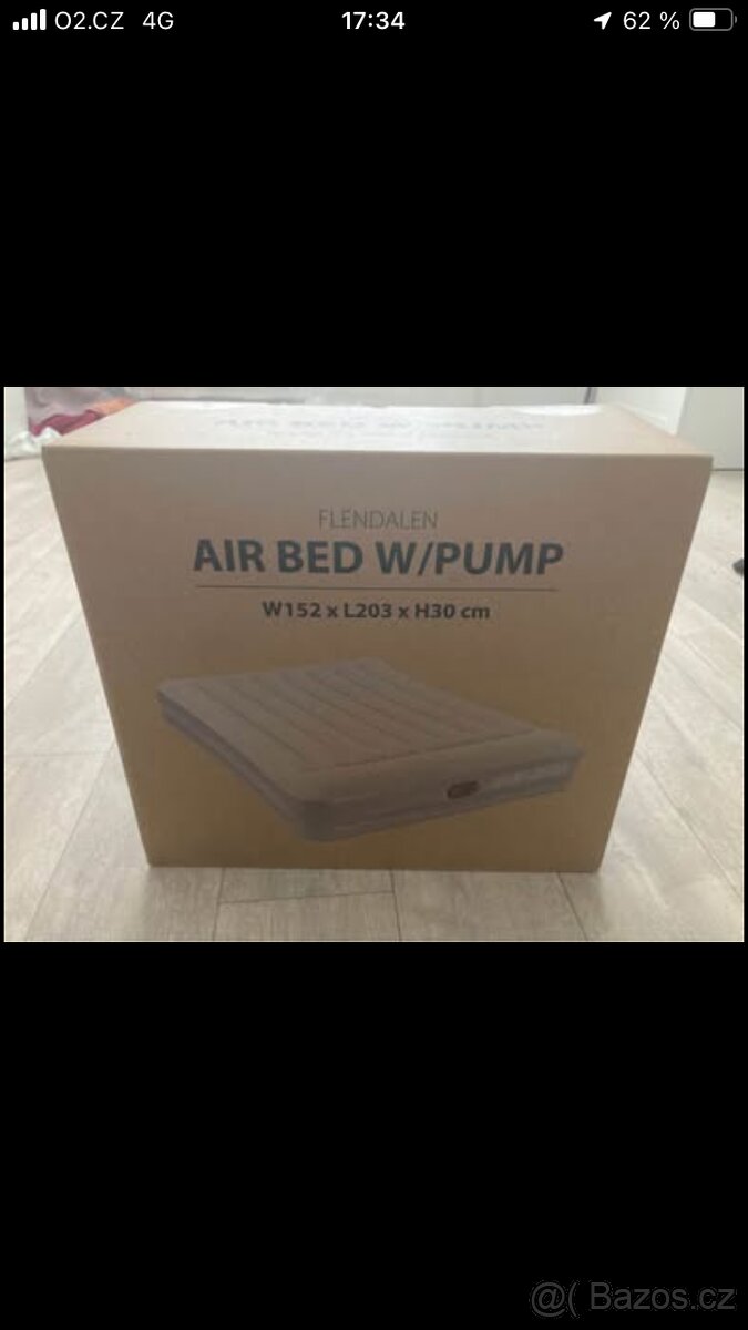 Nafukovací matrace a kompresorem   Air bed w/pump