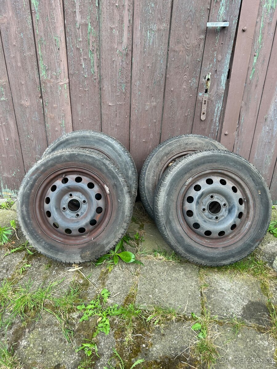 Letní pneumatiky Dunlop + ráfky 185 65 r14