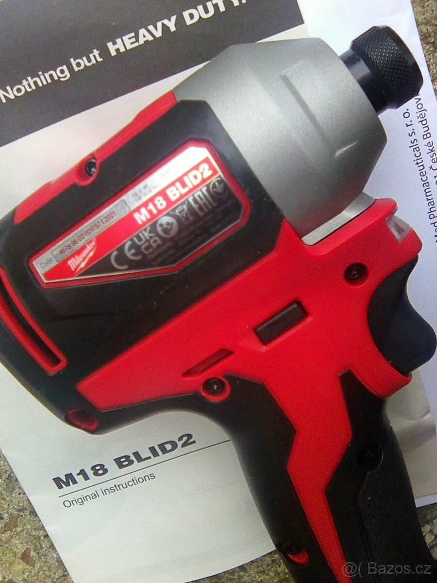 Milwaukee M18 BLID2-0X razovy utahovak 1/4 HEX 180Nm