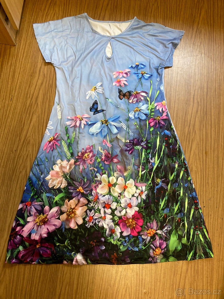 letni květinové šaty vel M/L NOVÉ