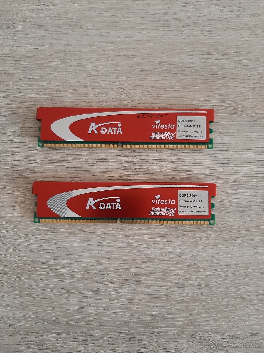 ADATA + Series 2GB (2x1GB) DDR2 800