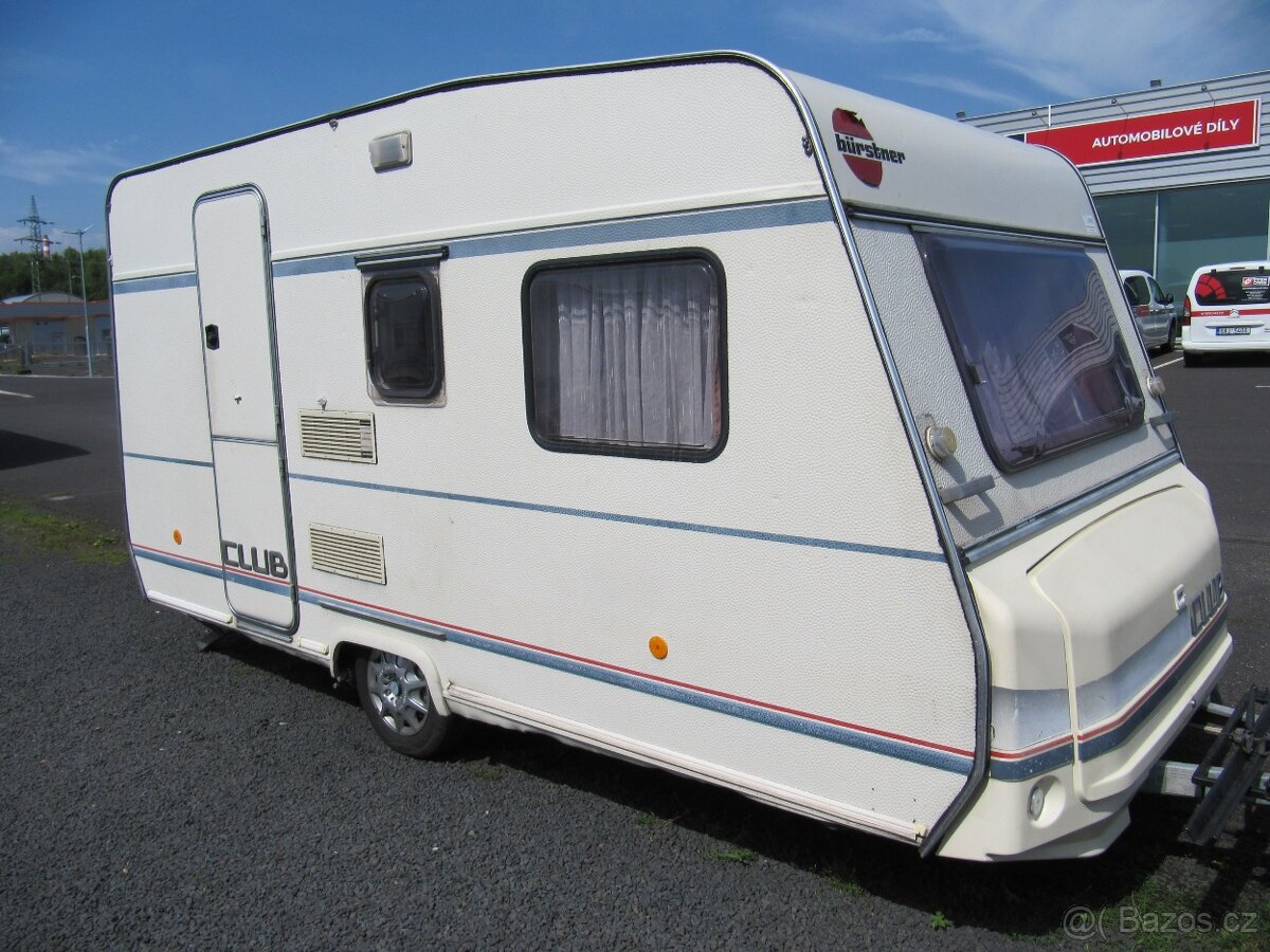 Prodám karavan Bürstner Club 410 KS,r.v.1995 + mover + stan.