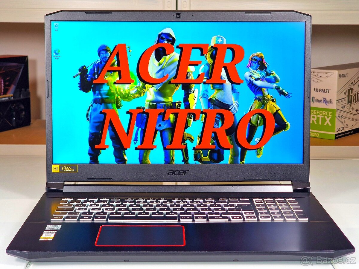 Herní notebook ACER NITRO | 17" 120Hz | RTX 3060 | ZÁRUKA