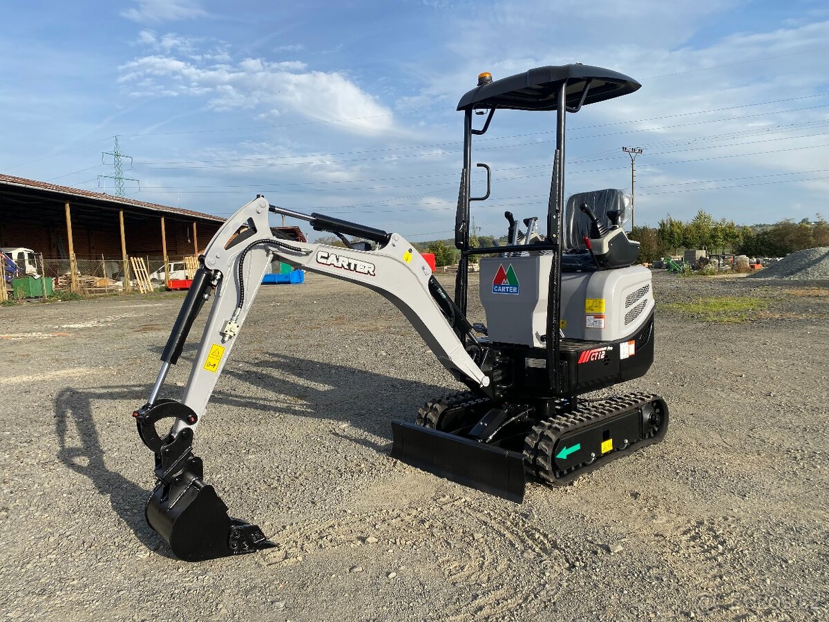 Minibagr Carter CT12 Pro PROFI - 1,2t, Yanmar