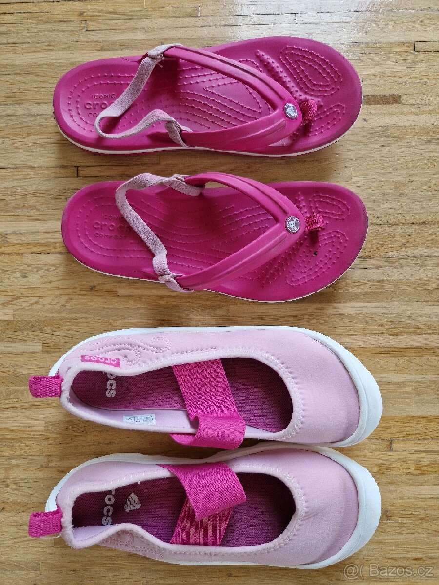 Crocs C 13, Adidas vel. 32