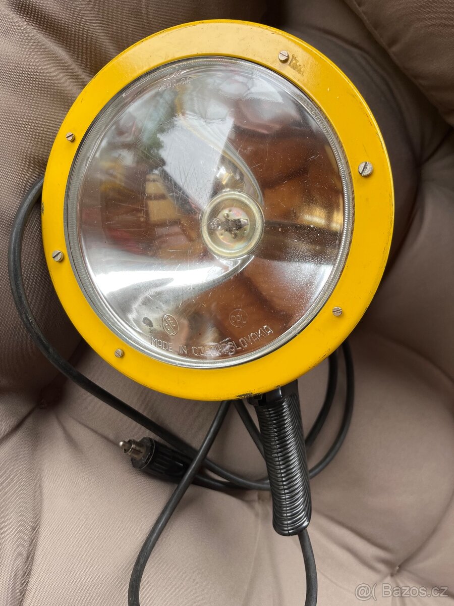 Retro lampa/hledáček na 12V Czechoslovakia