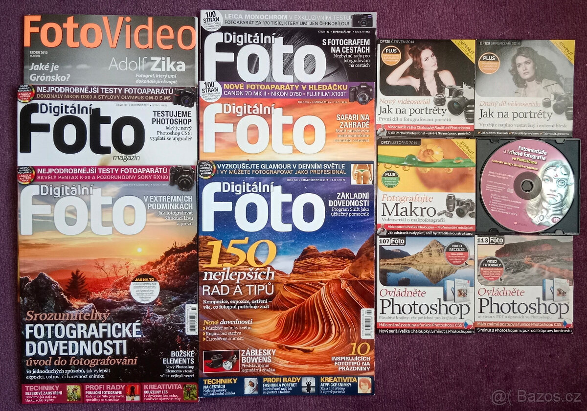 Časopisy Digitální foto a FotoVideo (vč. DVD)