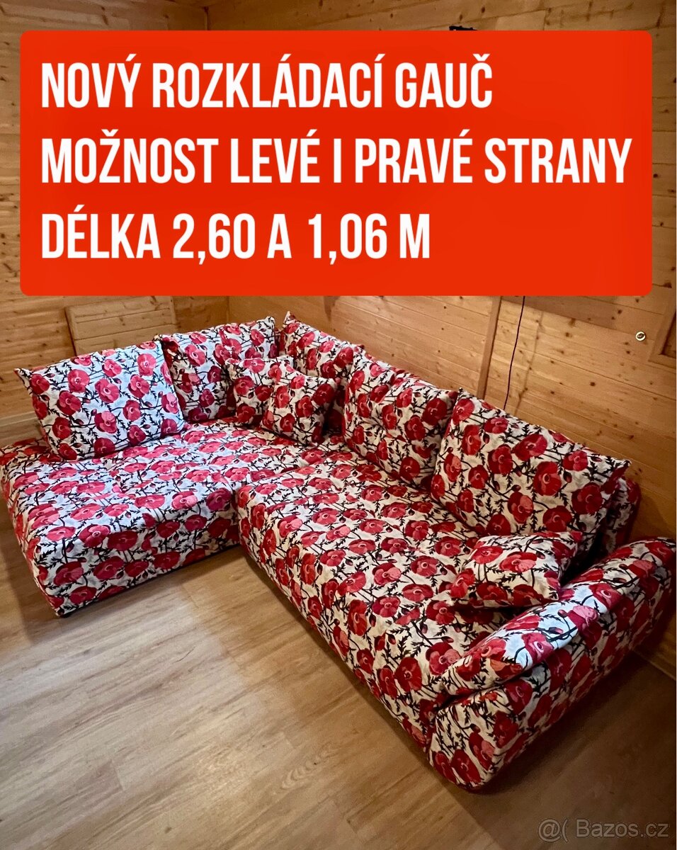 Prodám nový rozkládací gauč