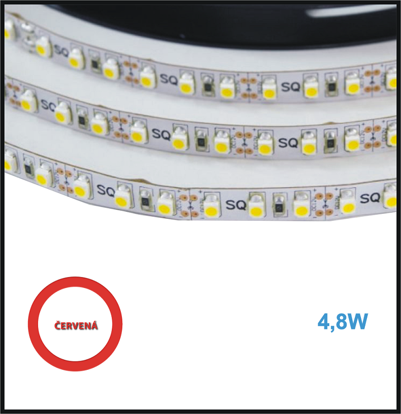 LED pásek - RED 4,8W