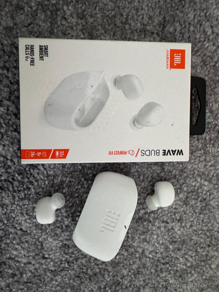 JBL Wave Buds BT sluchátka