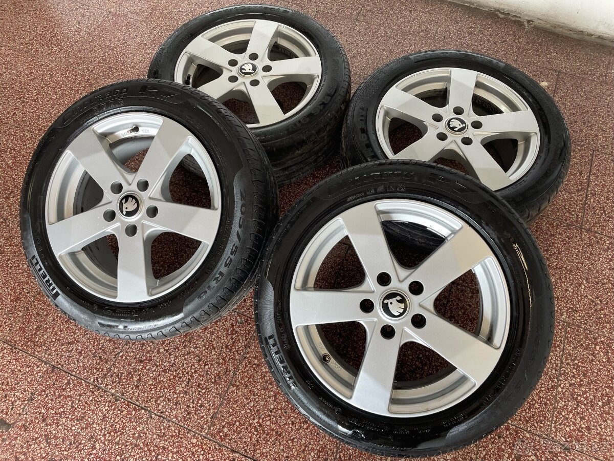 ALU kola 5x112 r16 letní pneu 6mm