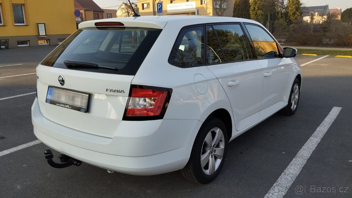 Škoda Fabia, 2017, 81kw, tažné, 6rychl., jen 66tkm, odpočet