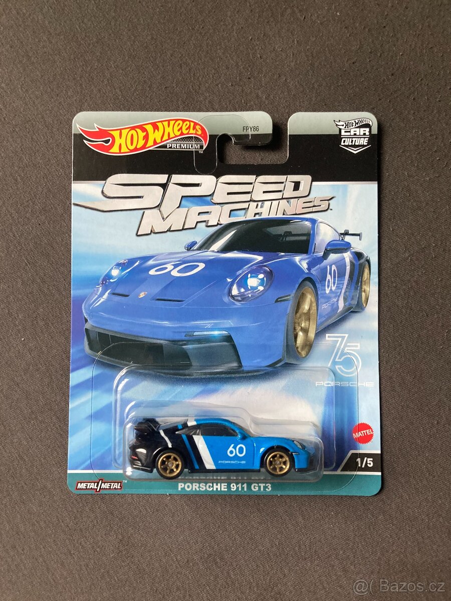 Hot Wheels Premium Speed Machines Porsche 911 GT3