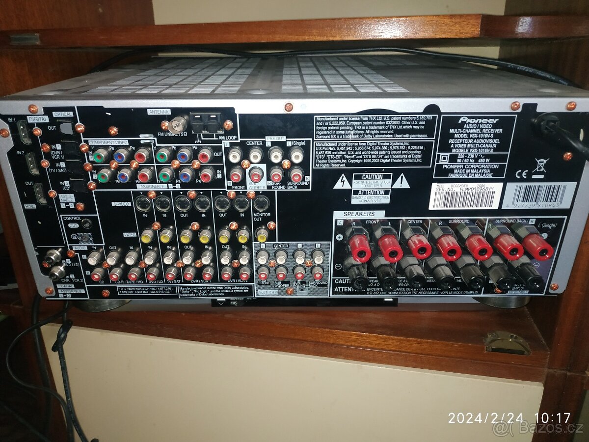 Pioneer Vsx1016, 7.1,AV receiver,original tisteny navod