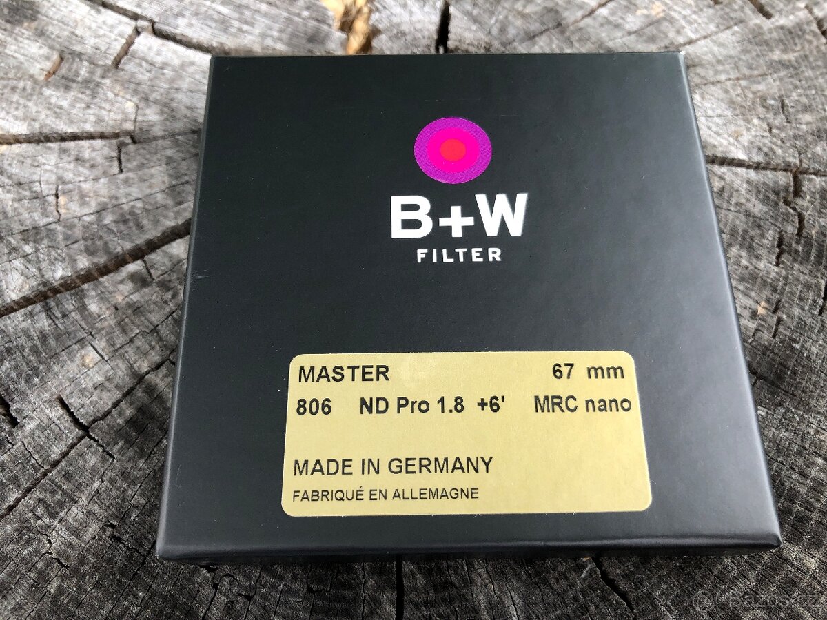 B+W ND 1,8 MRC nano MASTER 67mm. Made in Germany.